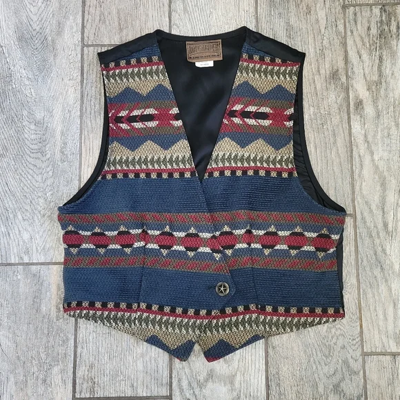 Womans Vintage Western Vest - Picture 2 of 9